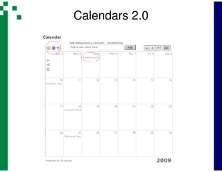 Calendars 2.0
 