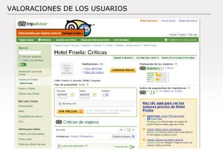 Documento: Versión: Fecha: / / Autor: VALORACIONES DE LOS USUARIOS 