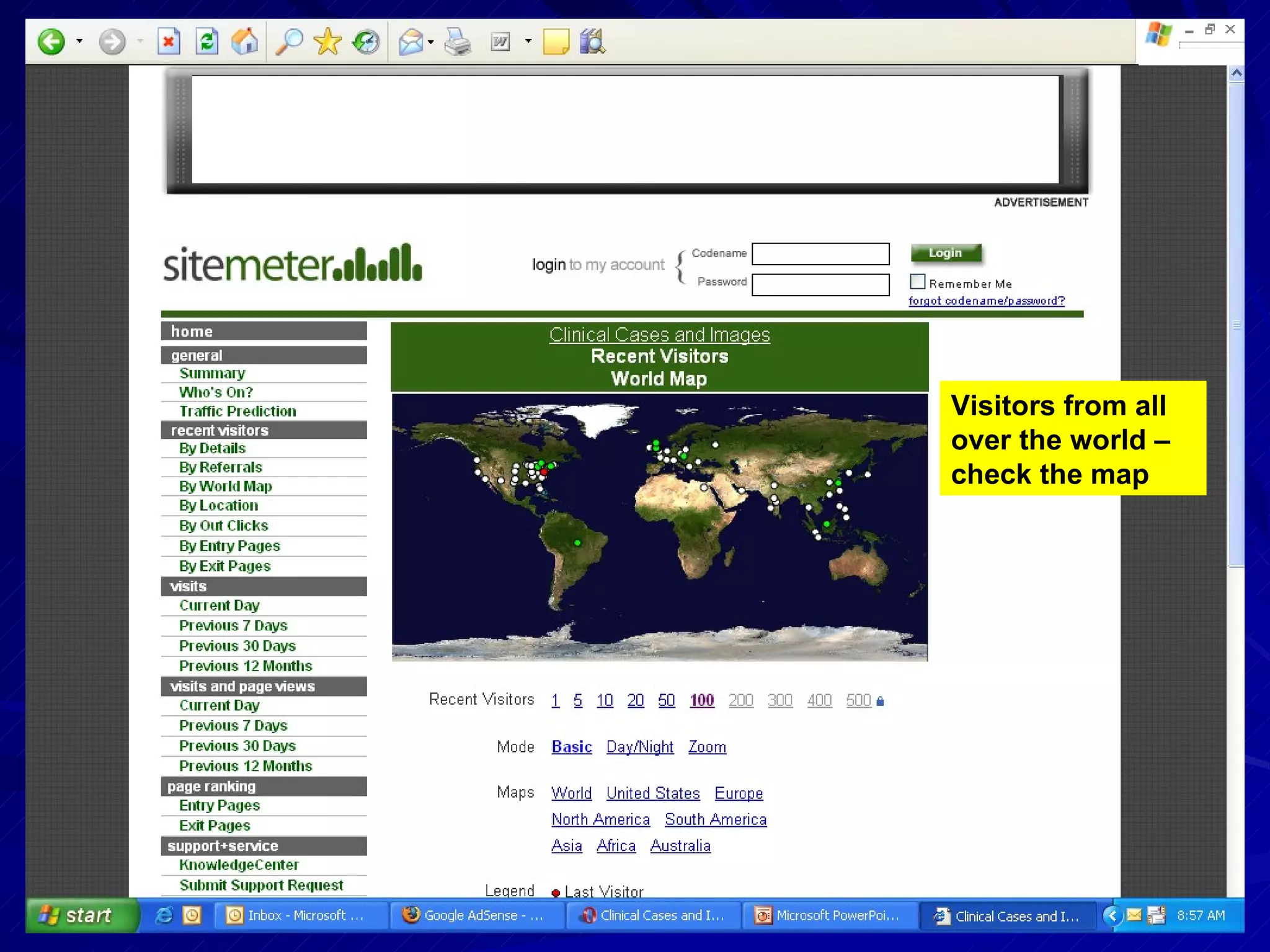 Visitors from all over the world – check the map 