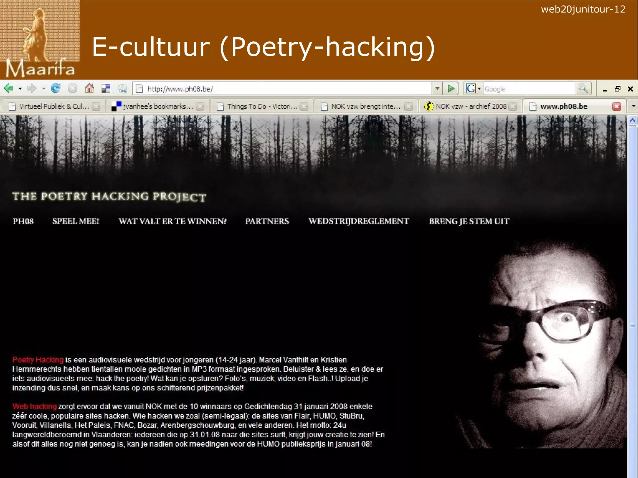 E-cultuur (Poetry-hacking) 