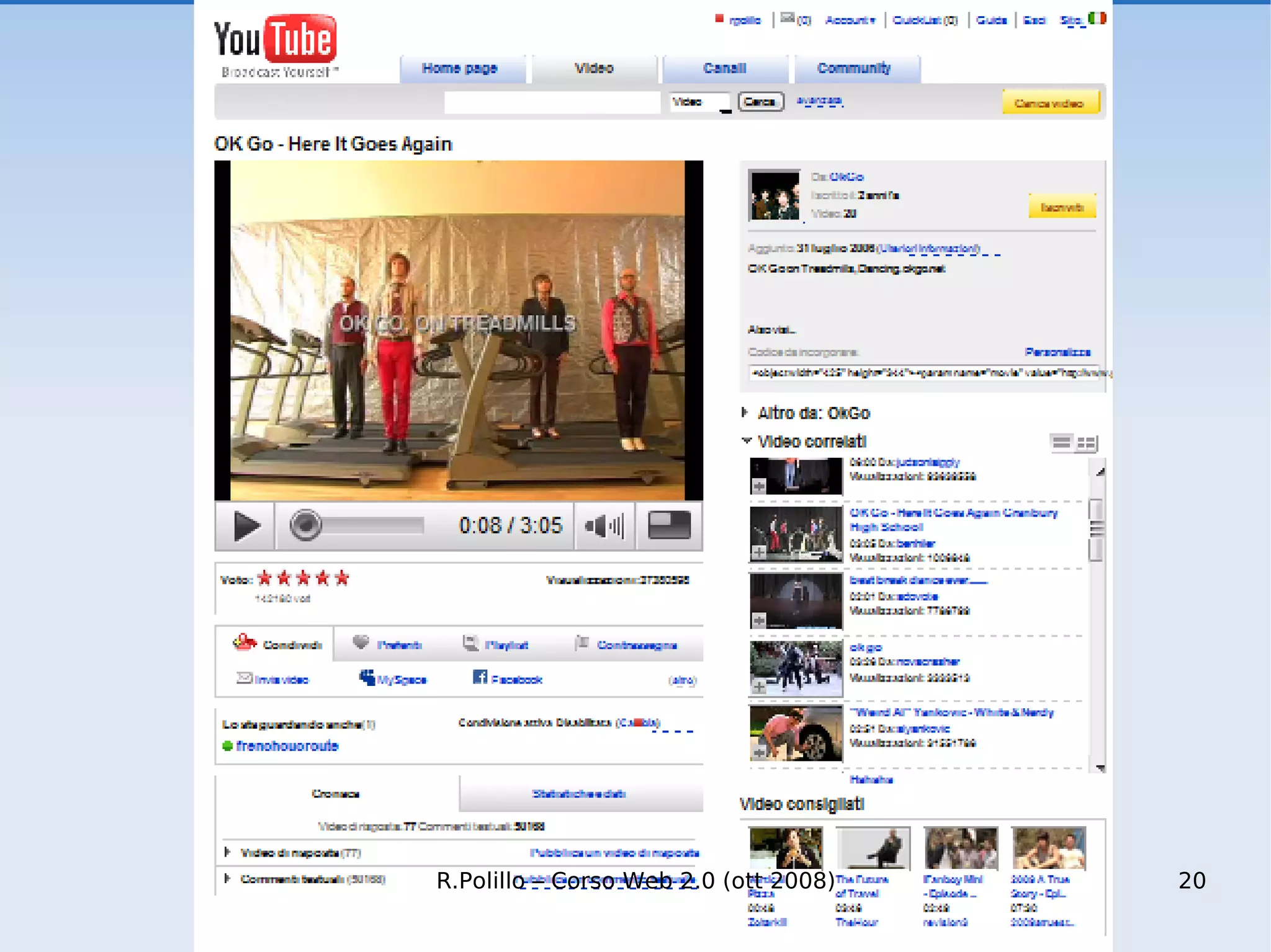 R.Polillo – Corso Web 2.0 (ott 2008) 