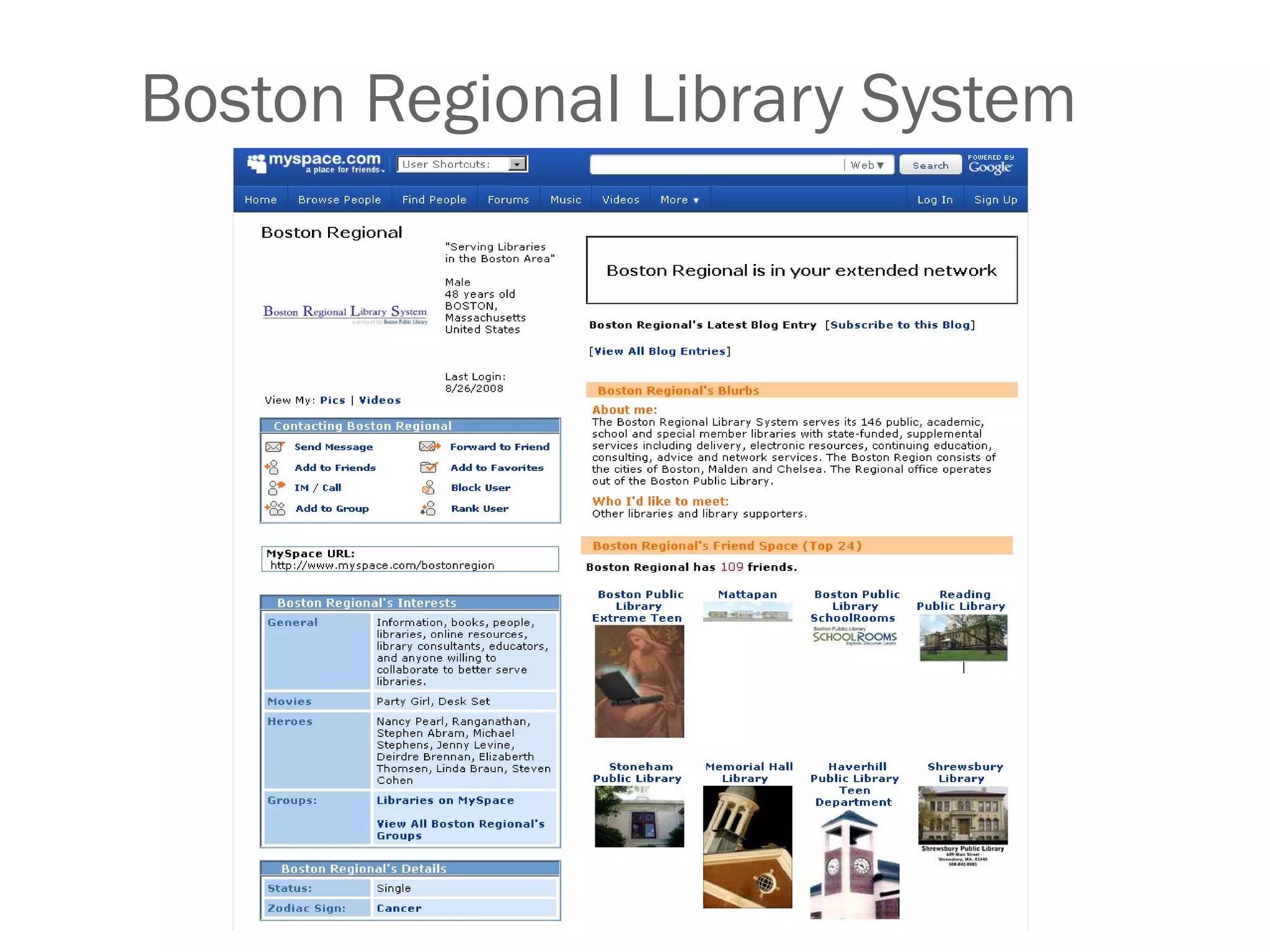 Boston Regional Library System 