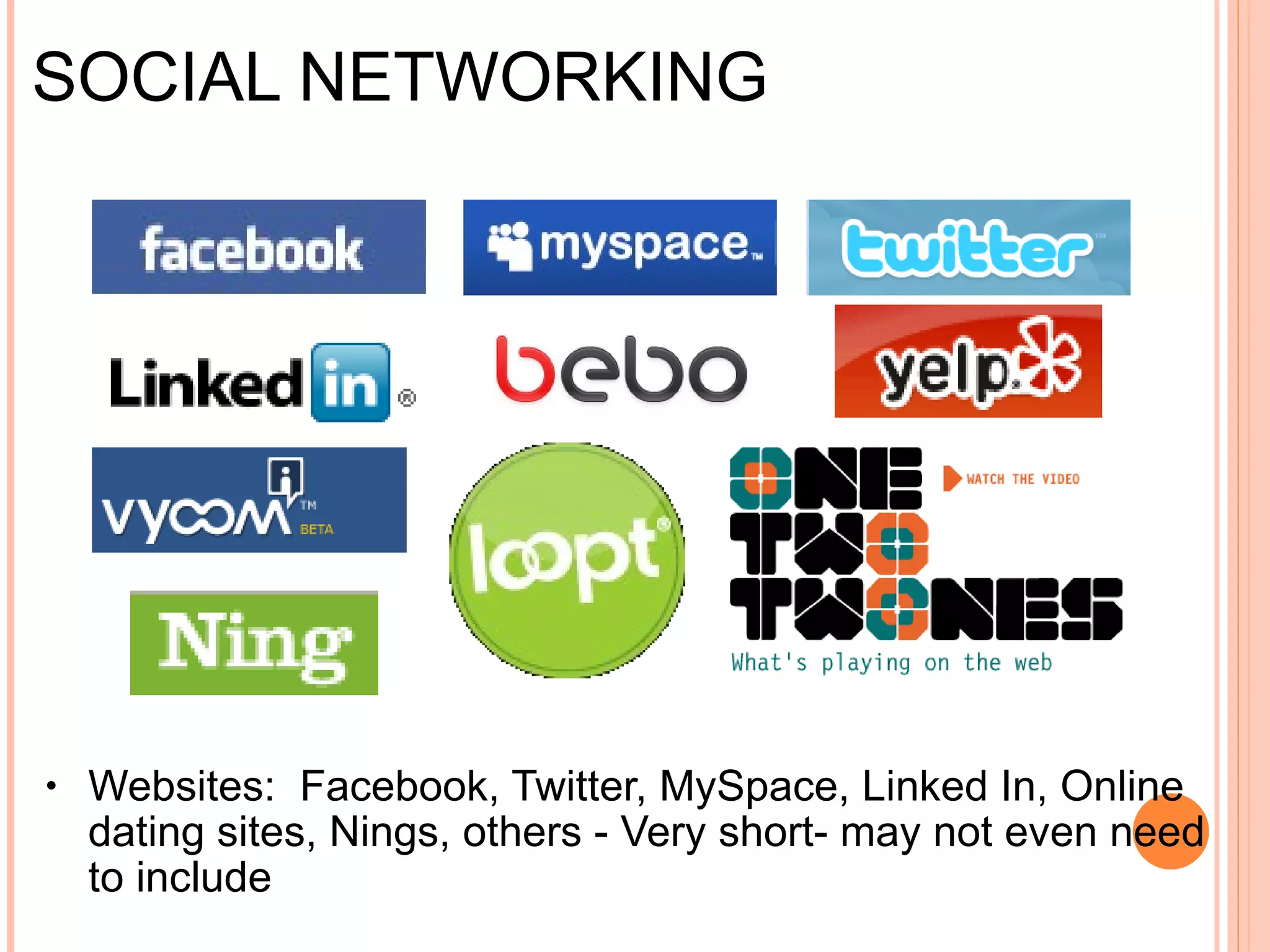 SOCIAL NETWORKING 
