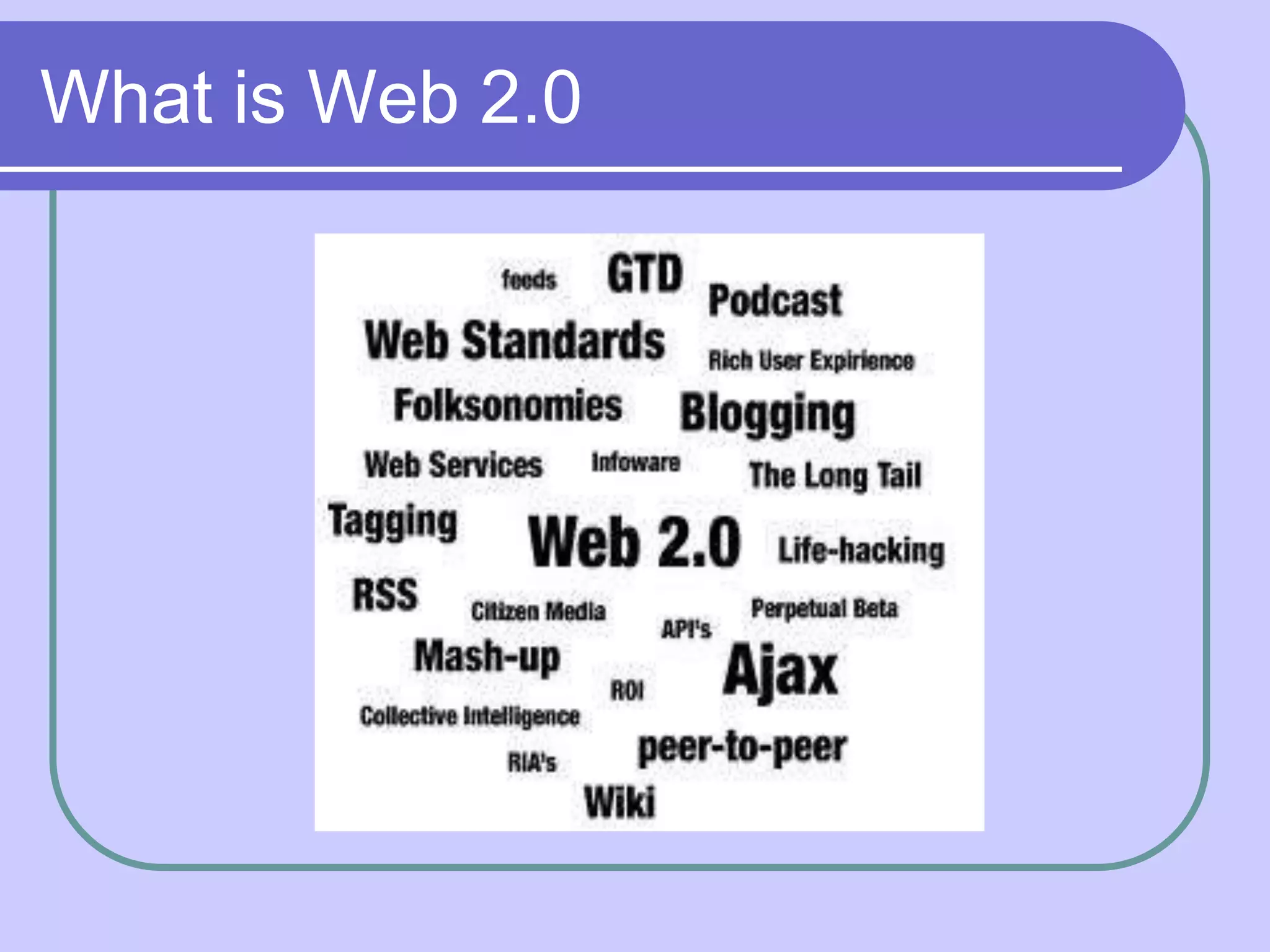 What is Web 2.0
 
