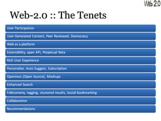 Web-2.0 :: The Tenets 