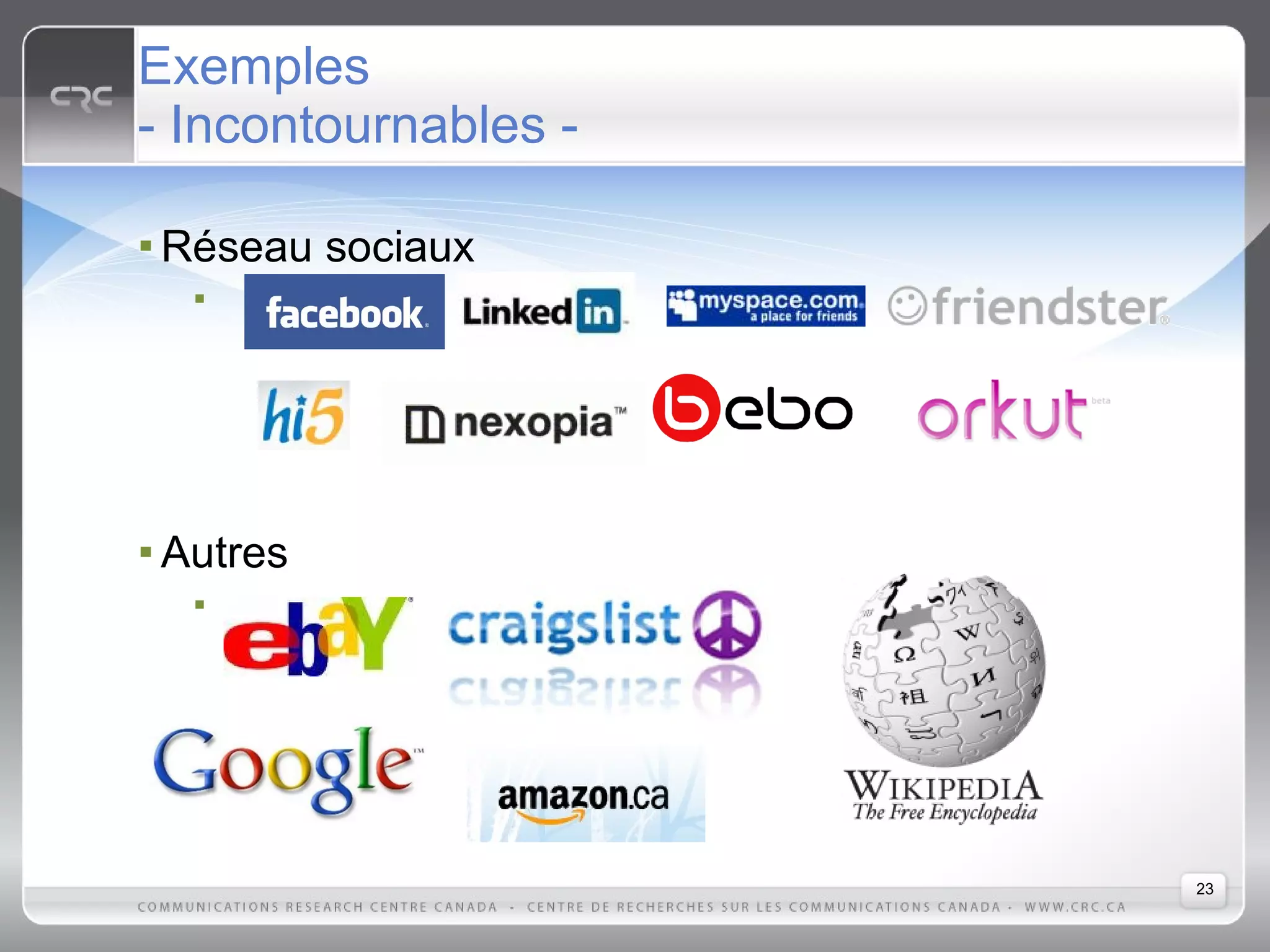 Web2.0: Les caractéristiques et les technologies qui définissent la nouvelle génération du Web