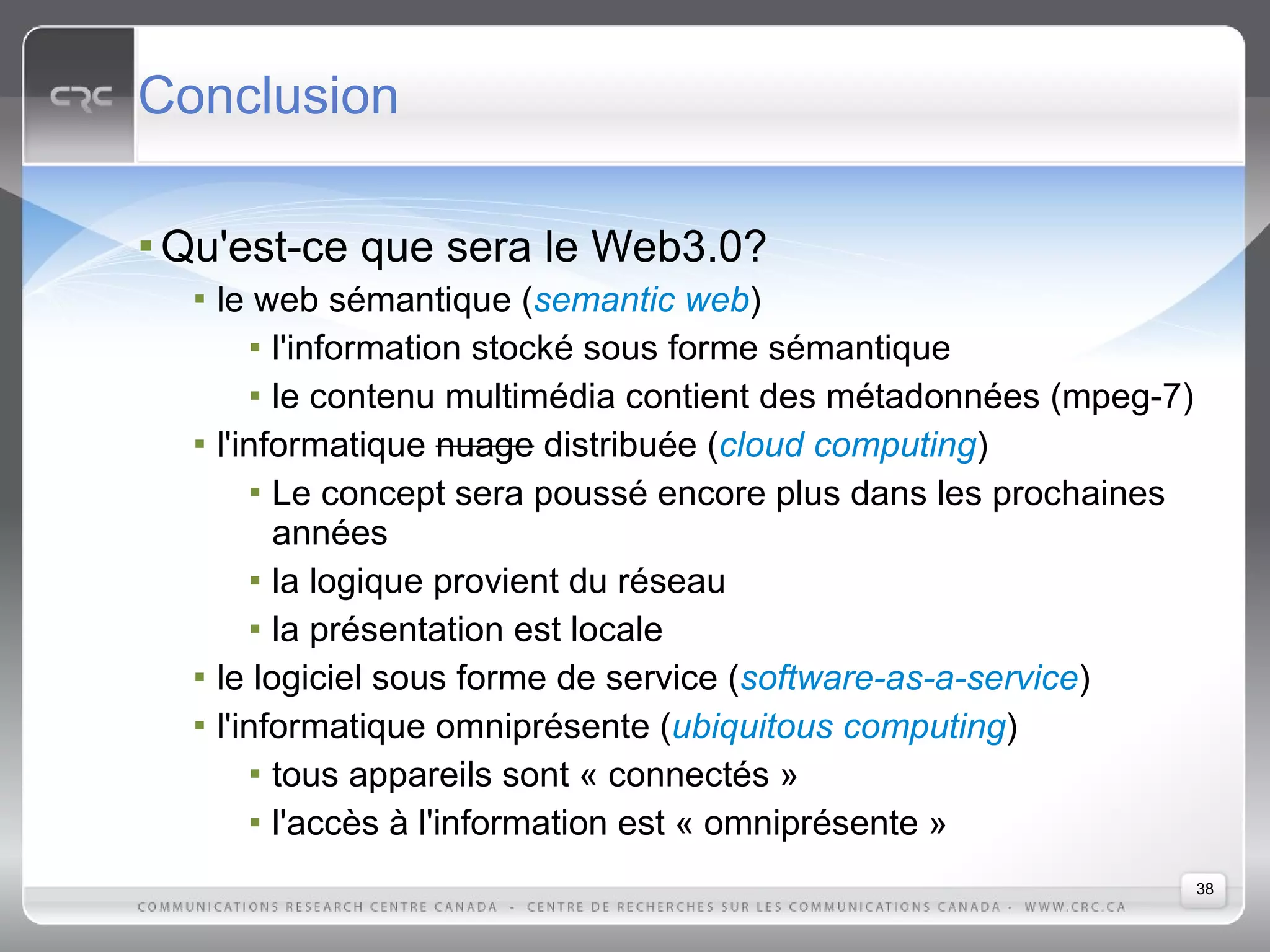 Web2.0: Les caractéristiques et les technologies qui définissent la nouvelle génération du Web