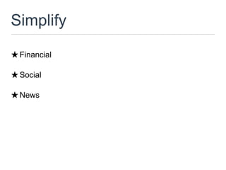 Simplify
★ Financial

★ Social

★ News
 