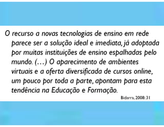 Web 20, sl e a docência