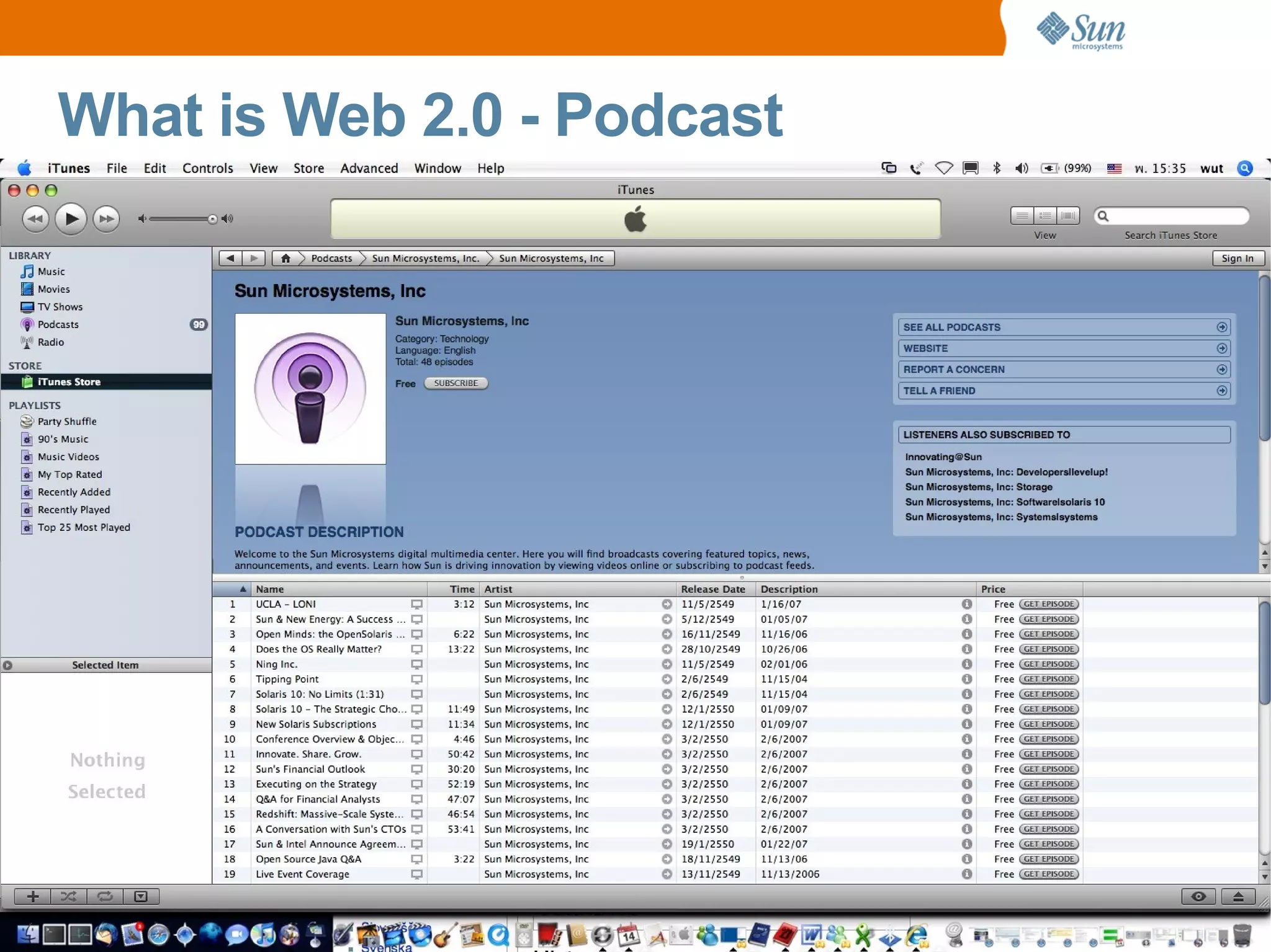 What is Web 2.0 - Podcast
 