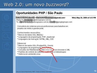 Web 2.0: um novo  buzzword ? 