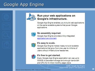 Google App Engine Fonte: Google App Engine http://code.google.com/appengine 