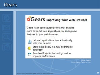 Gears Fonte: Gears http://gears.google.com 