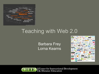 Teaching with Web 2.0 Barbara Frey Lorna Kearns 