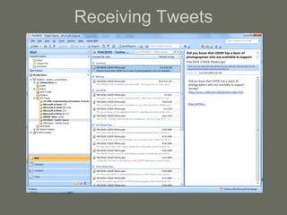 Receiving Tweets
 