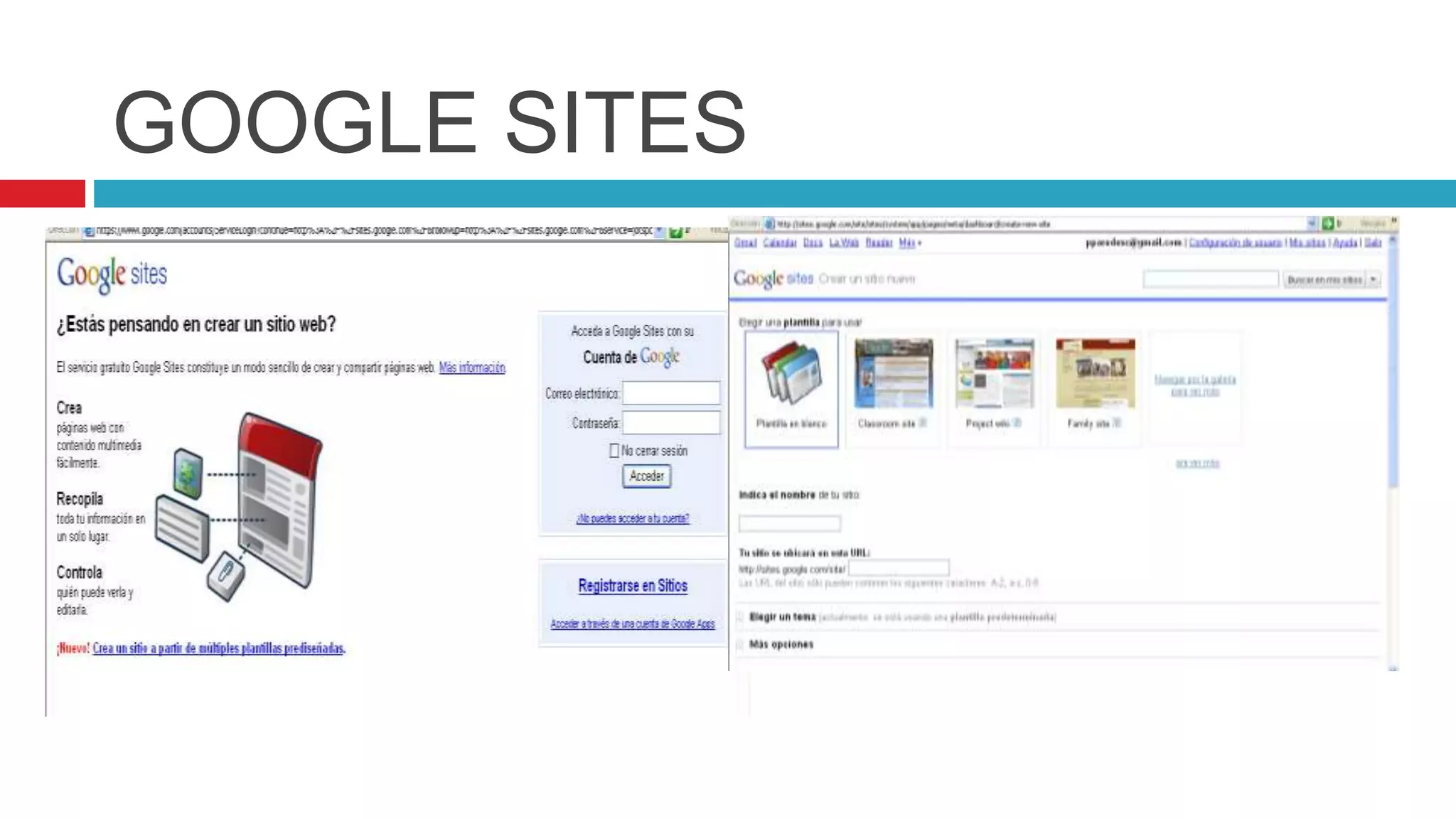 GOOGLE SITES
 
