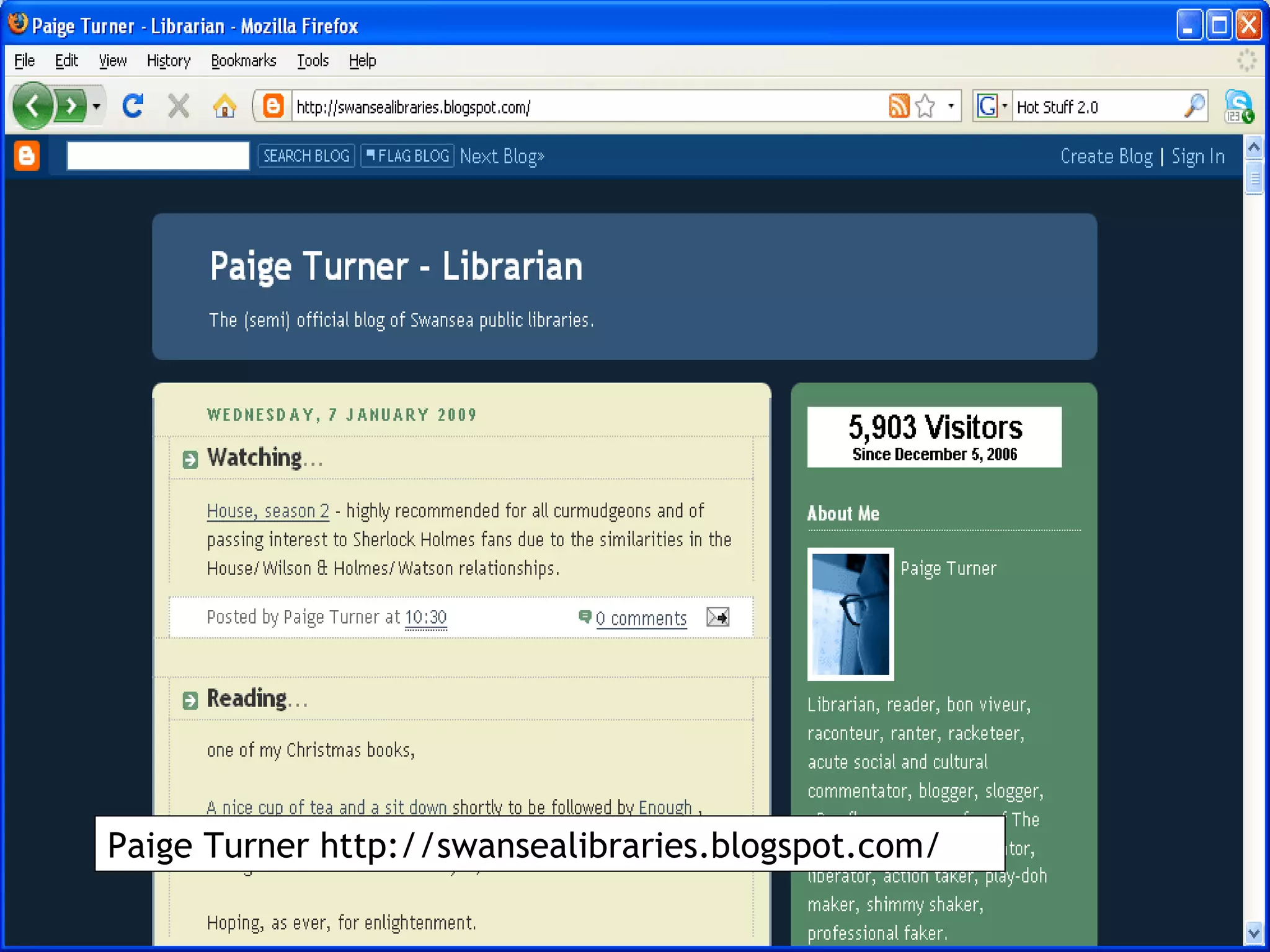 Paige Turner http://swansealibraries.blogspot.com/ 