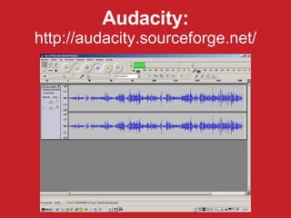 Audacity:  http://audacity.sourceforge.net/ 
