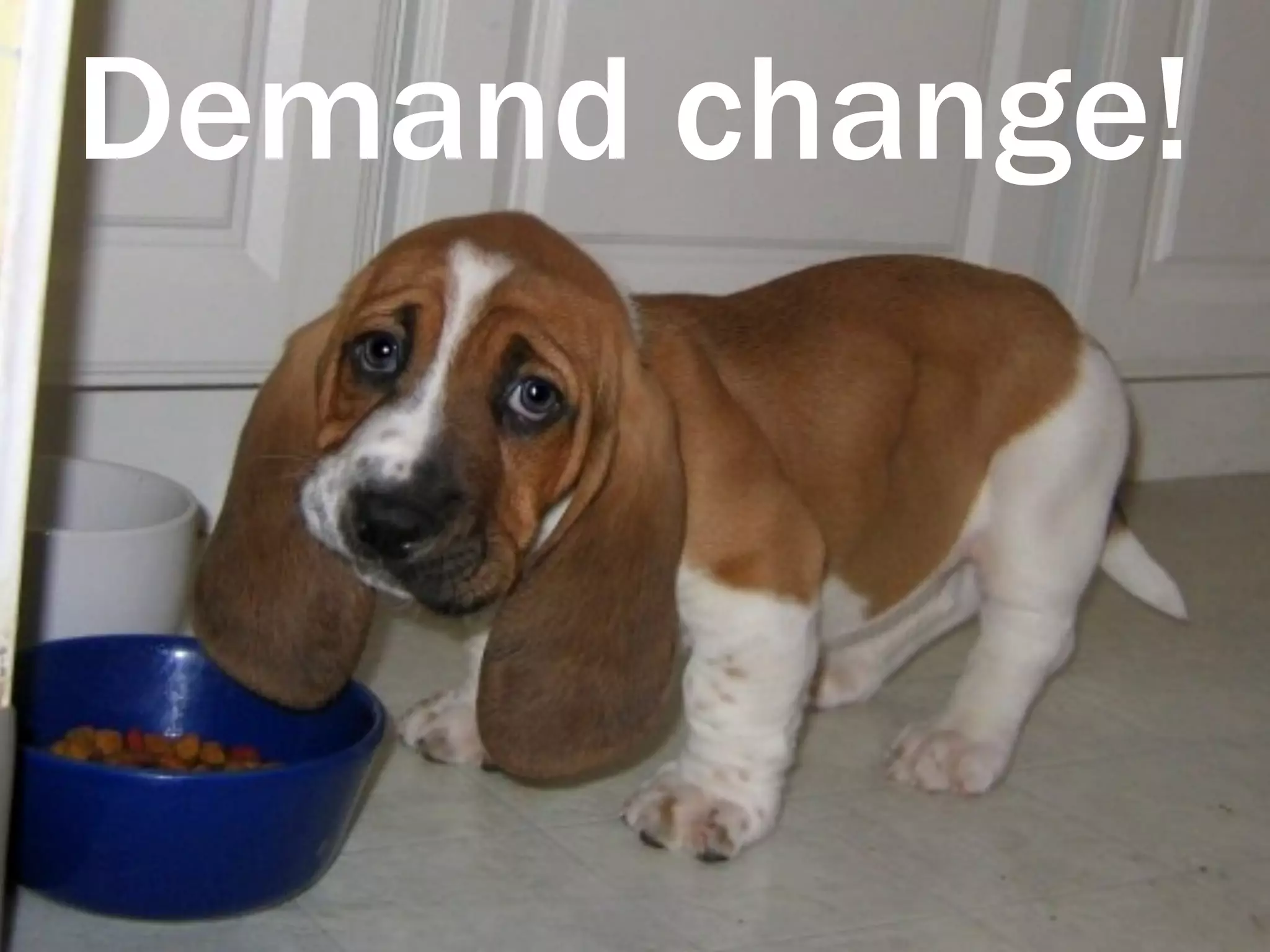 Demand change!
 