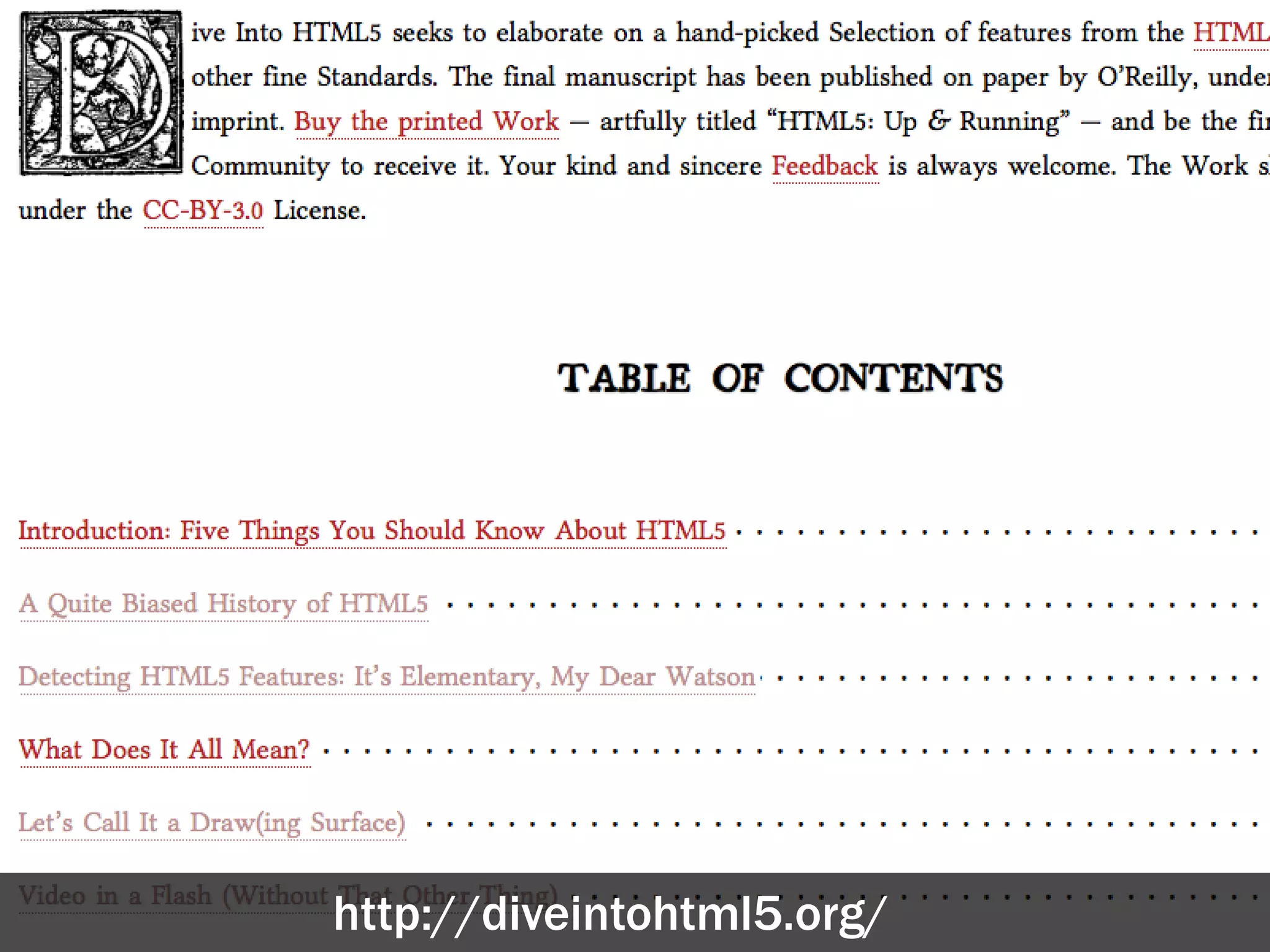 http://diveintohtml5.org/
 