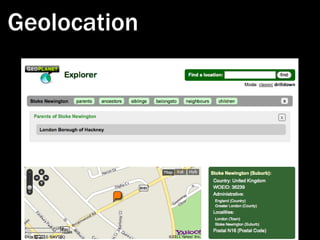 Geolocation
 