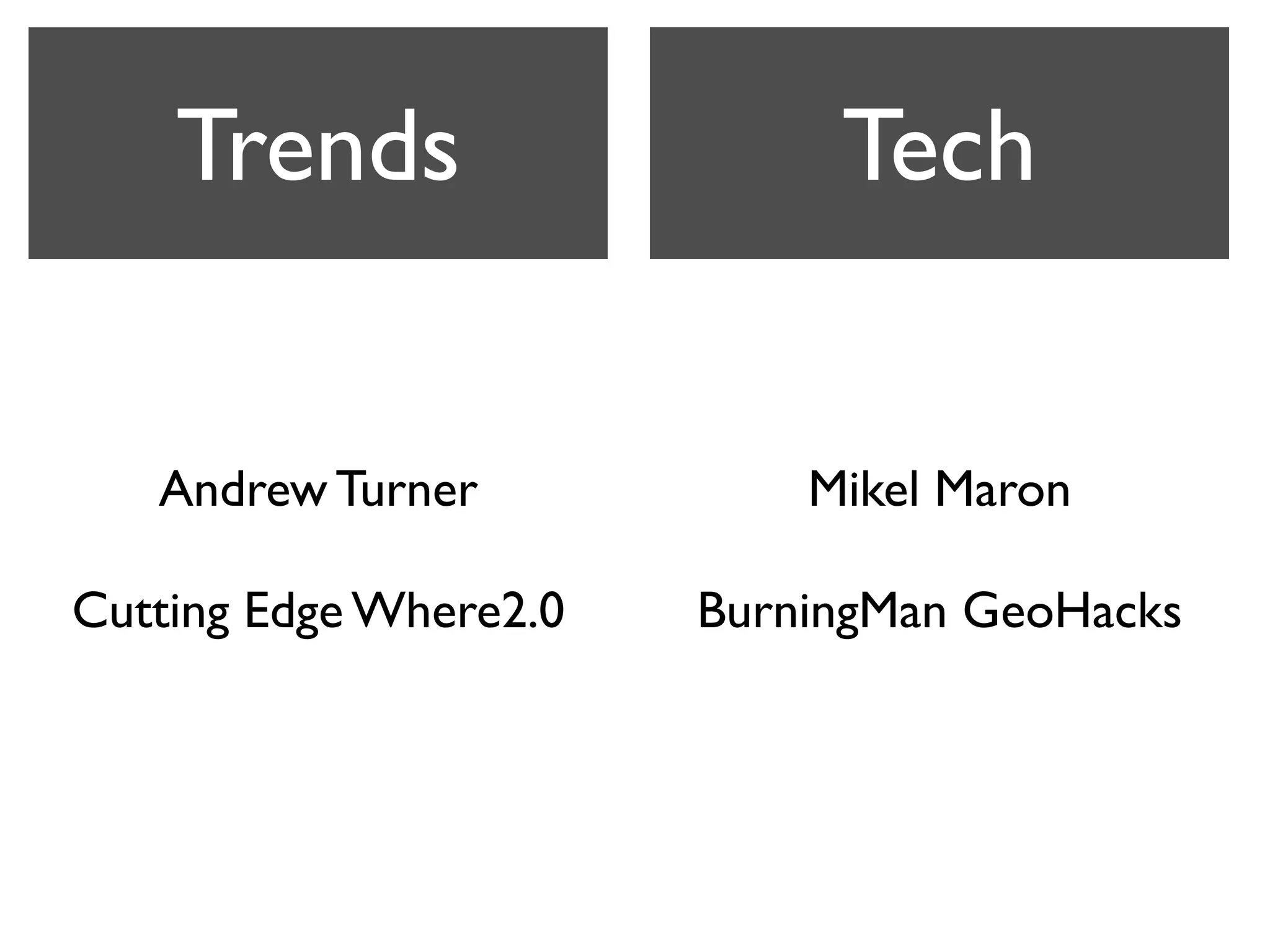 Trends And Technologies In Where2.0 - Web2 Expo New York