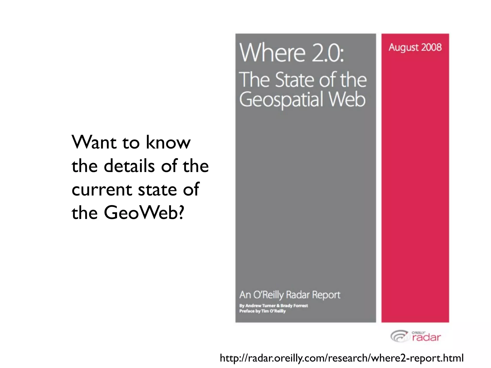 Trends And Technologies In Where2.0 - Web2 Expo New York