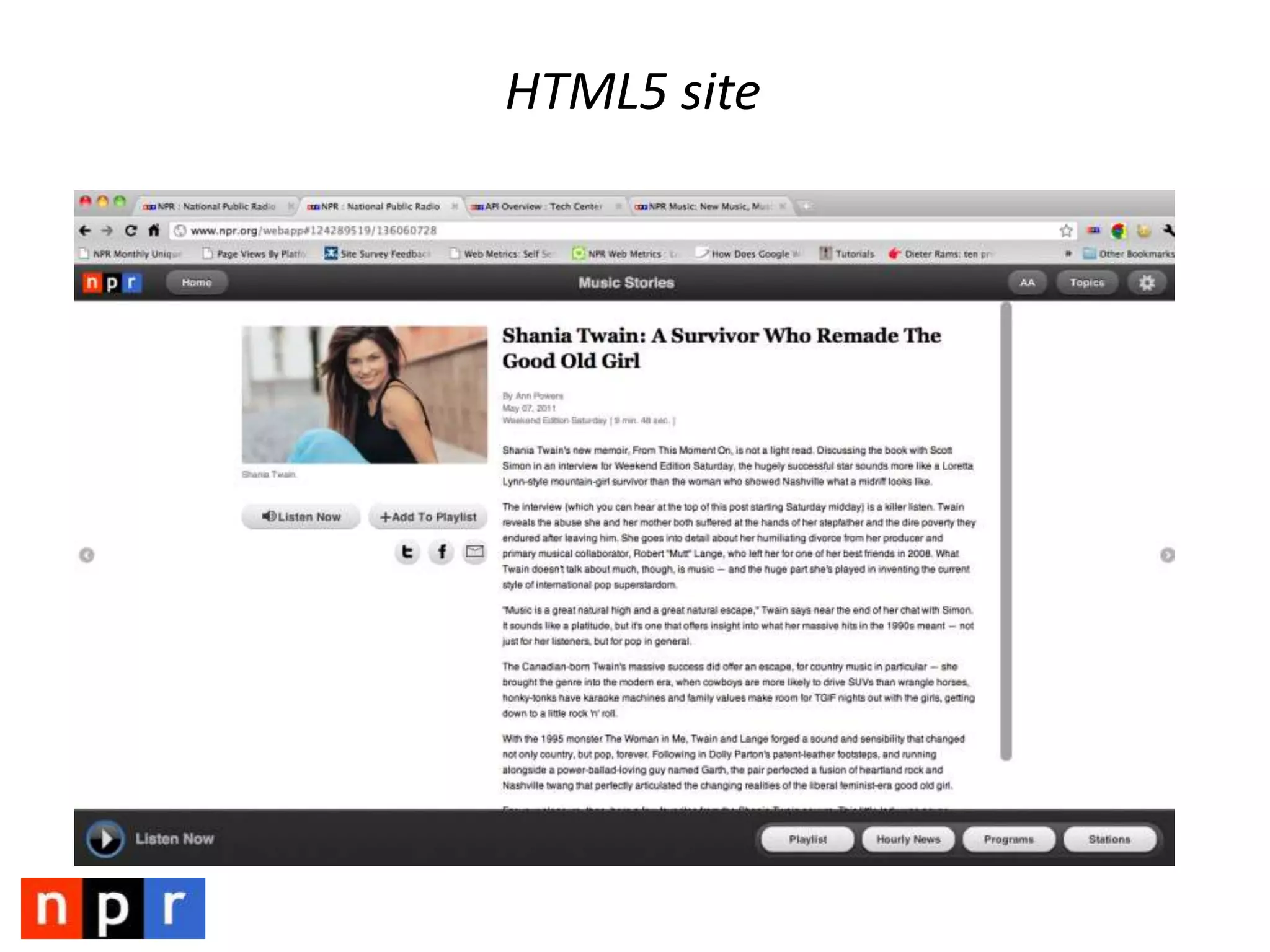 The Life of a (FLEXIBLE) Story at NPRPresentationLayersCMSAPI1234