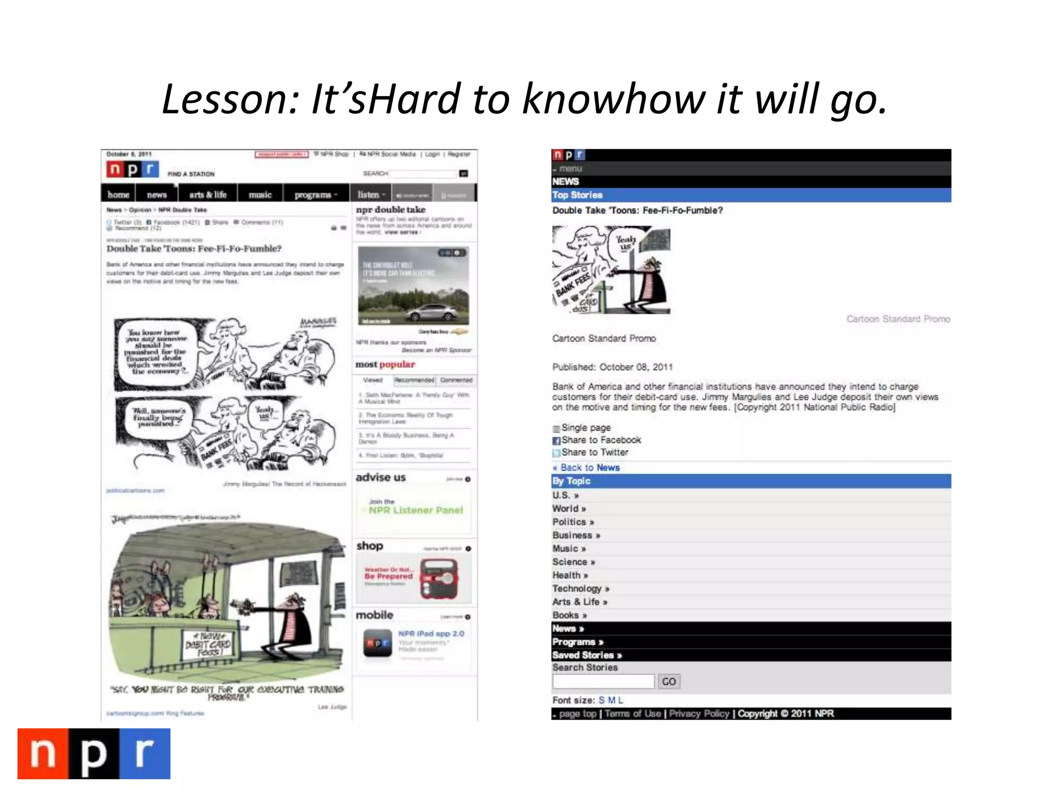 Lesson: Have PeopleWorkonStuffthatMatters