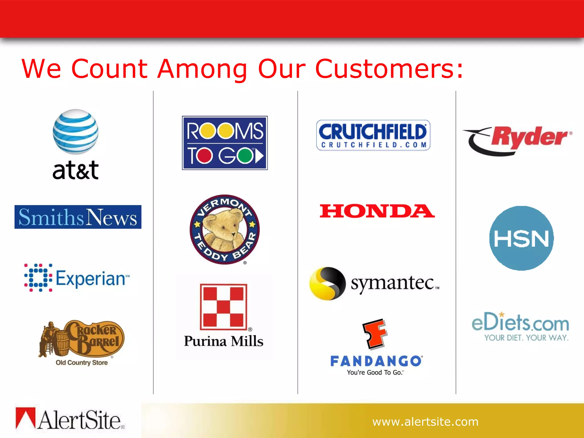 We Count Among Our Customers: 