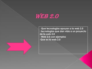 Web 2.0 : 