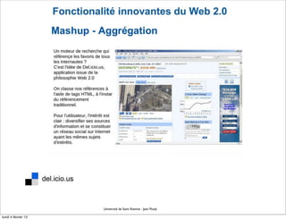 Université de Saint Etienne - Jean Pouly

lundi 4 février 13
 