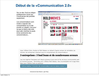 Université de Saint Etienne - Jean Pouly

lundi 4 février 13
 