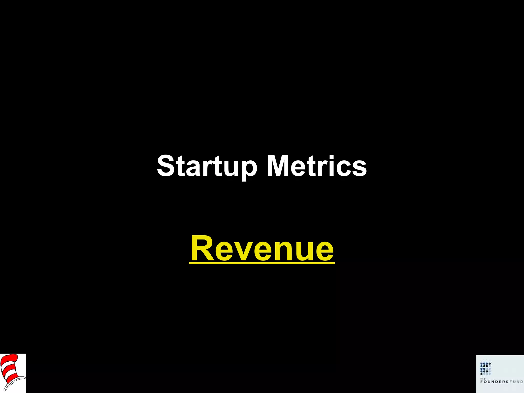 Startup Metrics Revenue 