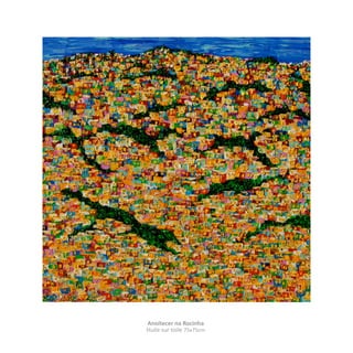 Anoitecer na Rocinha
Huile sur toile 75x75cm

 