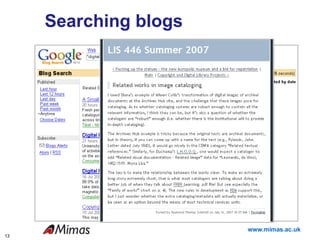 Searching blogs 