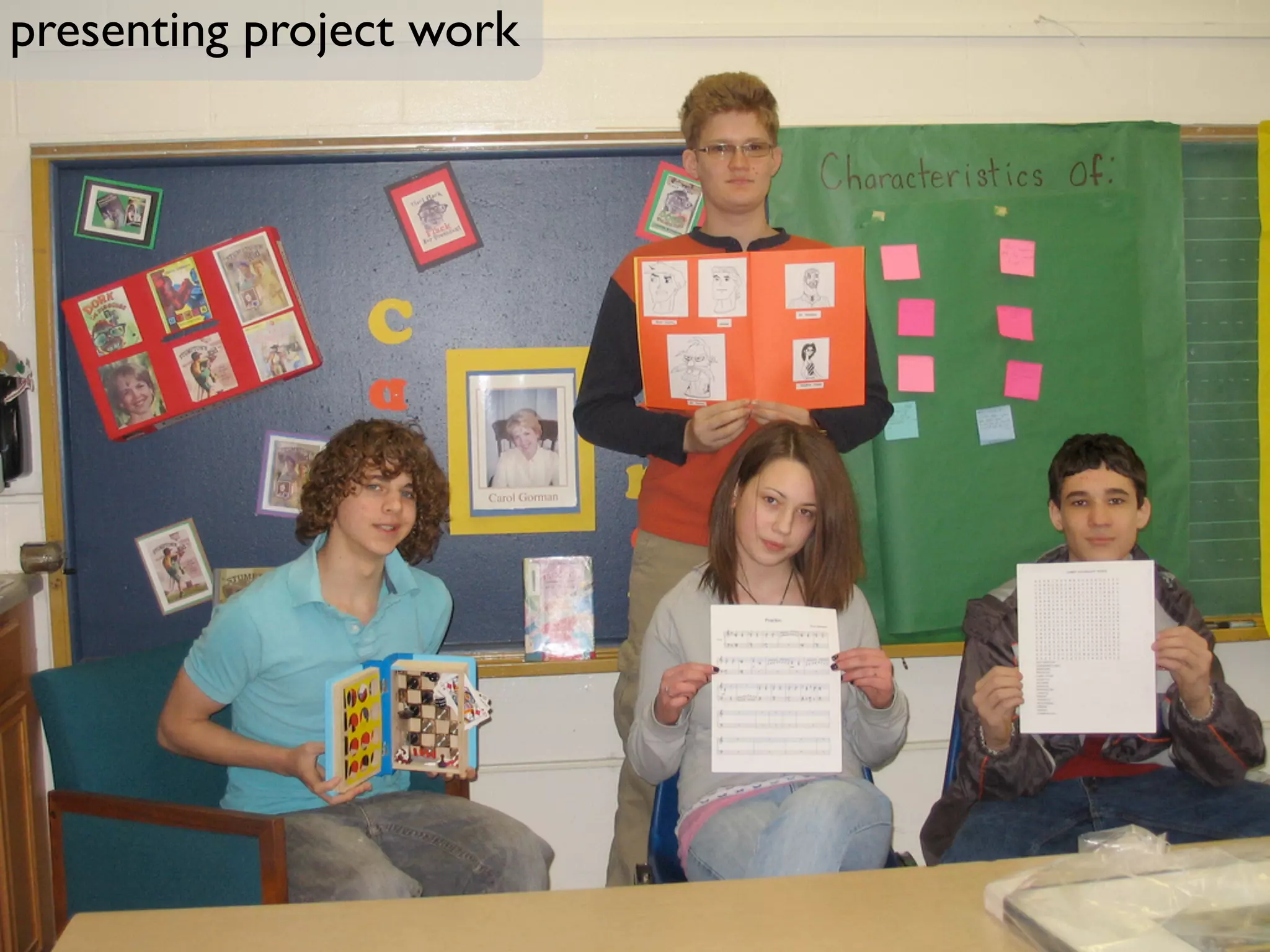 presenting project work
 