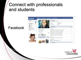 Connect with professionals and students Facebook 