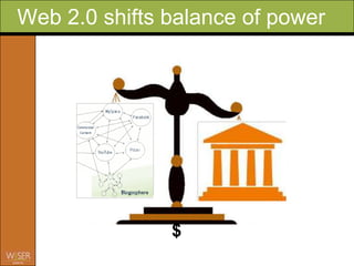 Web 2.0 shifts balance of power




               $
 
