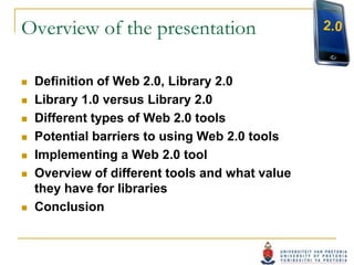 Web 2.0 and Information Professionals | PPTX