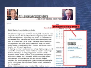 Sometimes really subtle 