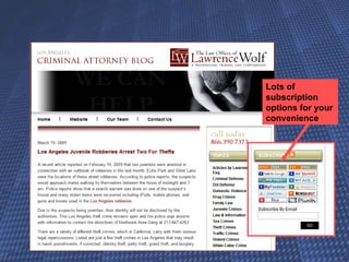 Lots of subscription options for your convenience 