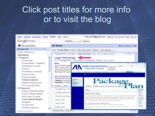 Click post titles for more info  or to visit the blog 