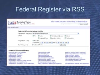 Federal Register via RSS 