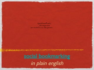 social bookmarking in plain english 