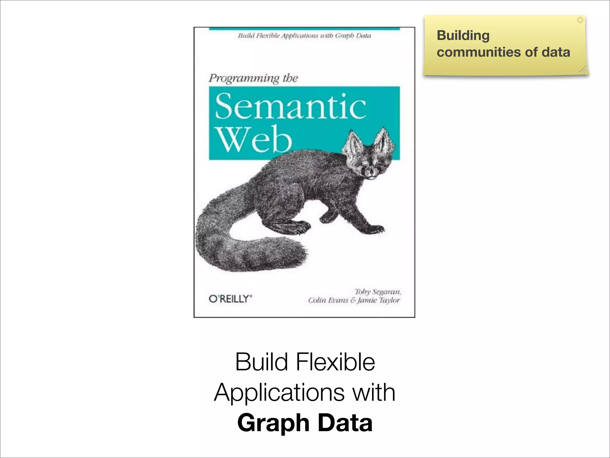 Building
                    communities of data




 Build Flexible
Applications with
  Graph Data
 