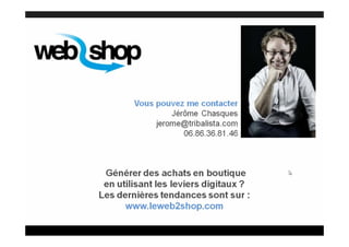 Le Web-to-Store par Jérôme Chasques