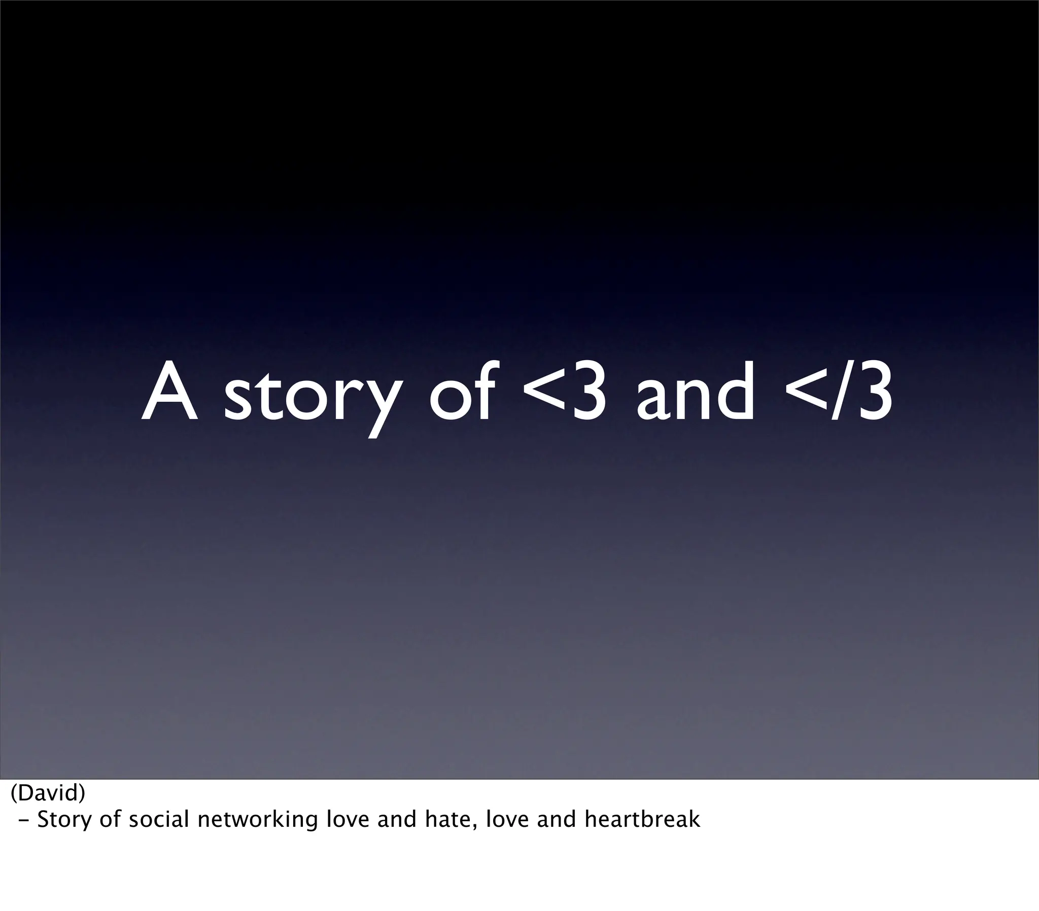 Web2Summit: Opening Up the Social Graph