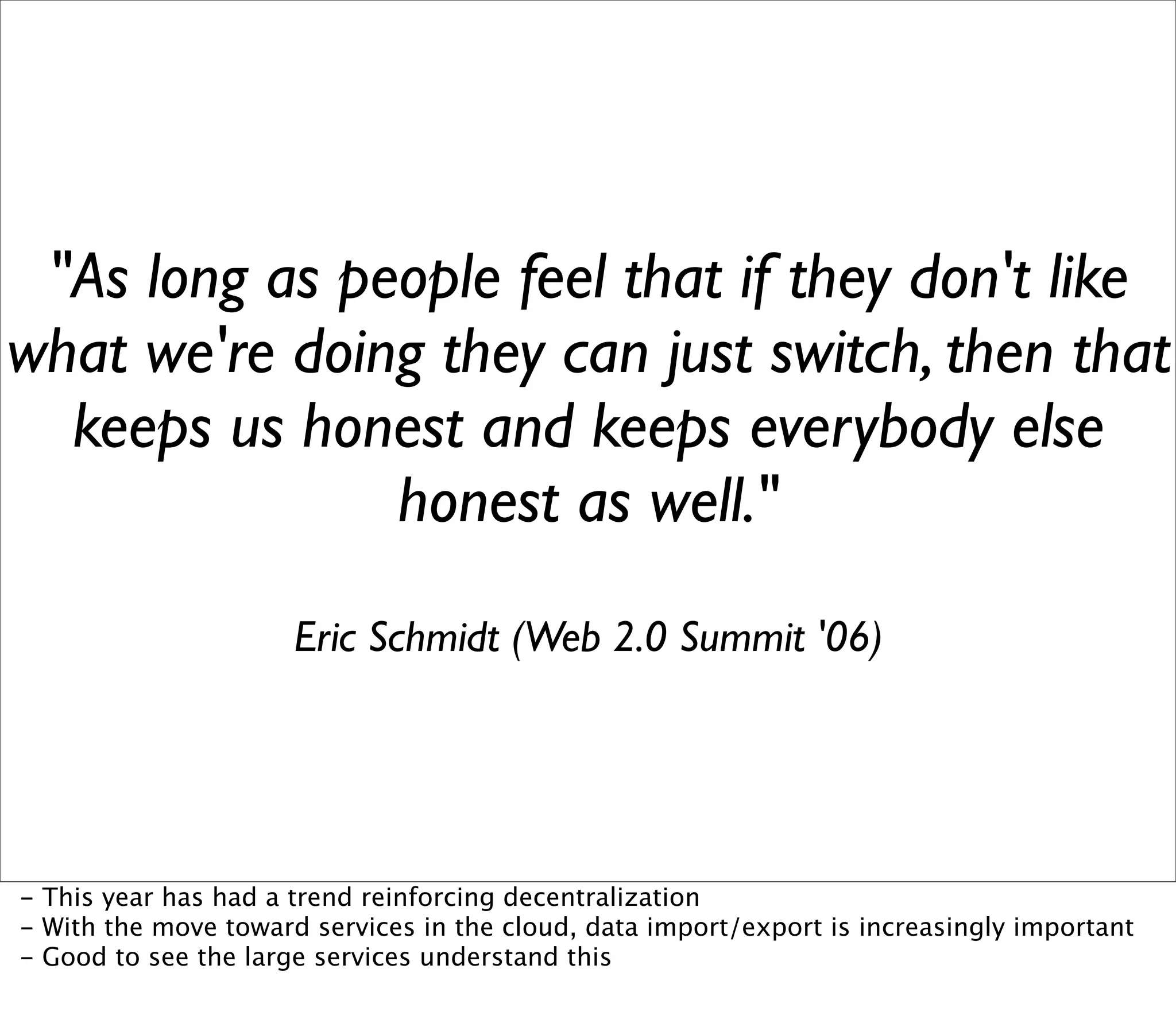 Web2Summit: Opening Up the Social Graph