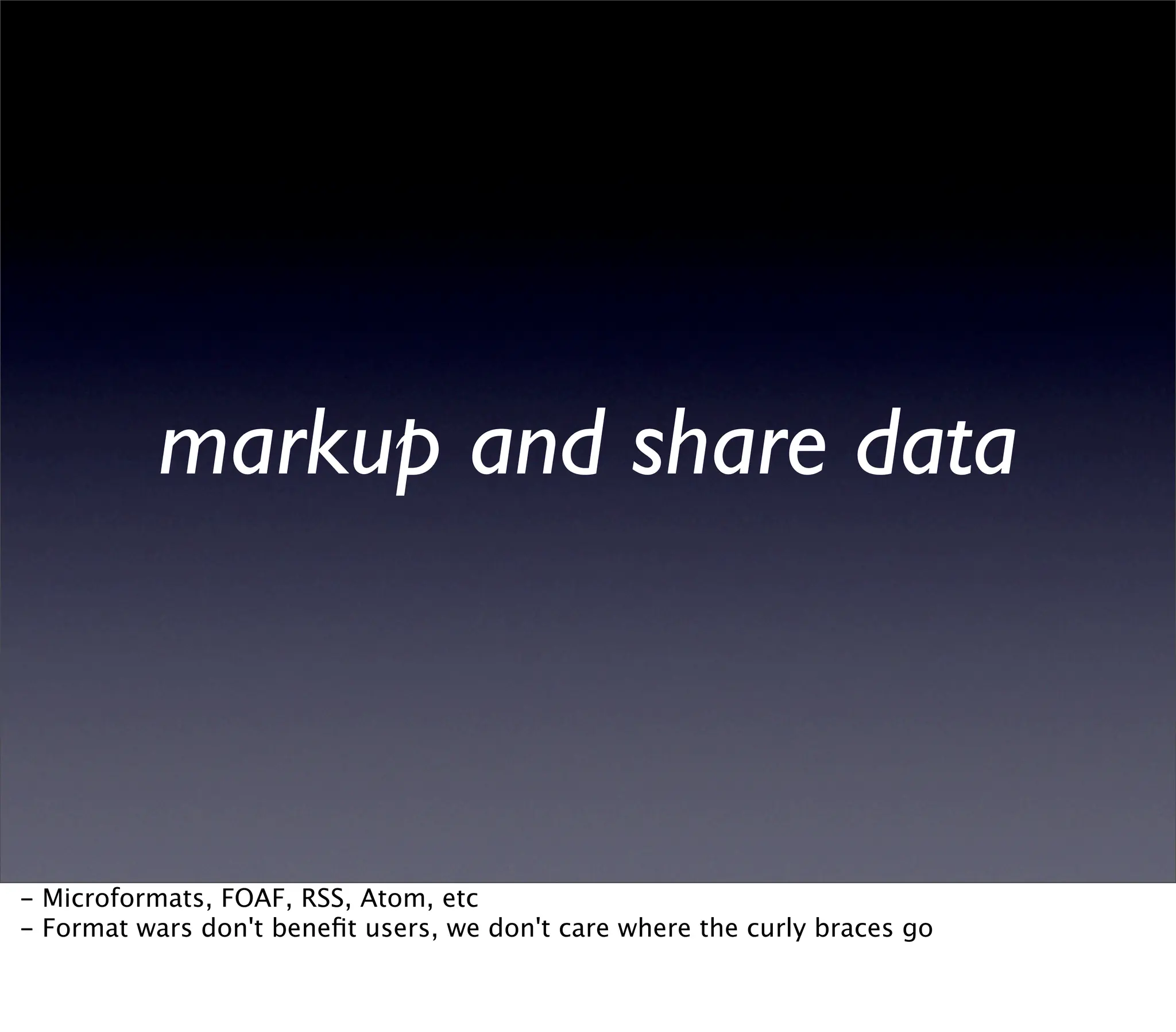 Web2Summit: Opening Up the Social Graph